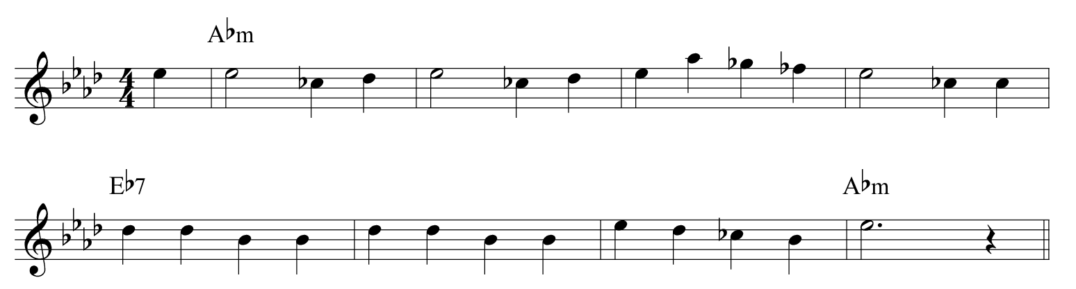 Ella Fitzgerald A Tisket a Tasket minor mode modulation